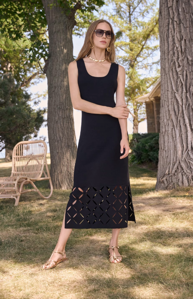 Joseph Ribkoff Cut-out Sheath Midi Dress