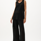 Joseph Ribkoff Jacquard Knit Chevron Stitch Culotte Pants
