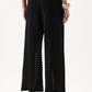 Joseph Ribkoff Jacquard Knit Chevron Stitch Culotte Pants