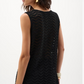 Jospeh Ribkoff Viscose Jacquard Knit Chevron Stitch Relaxed Tunic Top