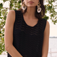 Jospeh Ribkoff Viscose Jacquard Knit Chevron Stitch Relaxed Tunic Top