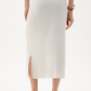 Joseph Ribkoff High-waist Ribbed Midi Skirt