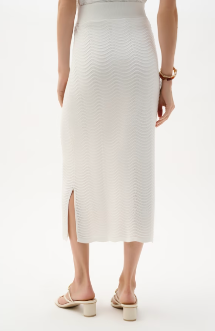 Joseph Ribkoff High-waist Ribbed Midi Skirt