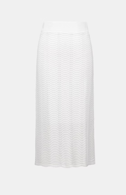 Joseph Ribkoff High-waist Ribbed Midi Skirt