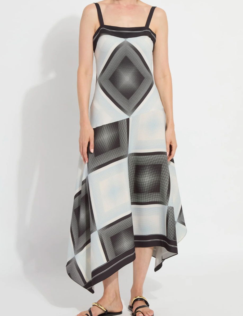 LYSEE SARAI HANDKERCHIEF ASYMMETRIC DRESS