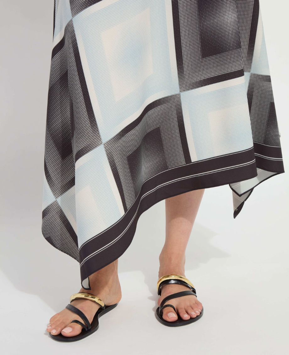 LYSEE SARAI HANDKERCHIEF ASYMMETRIC DRESS