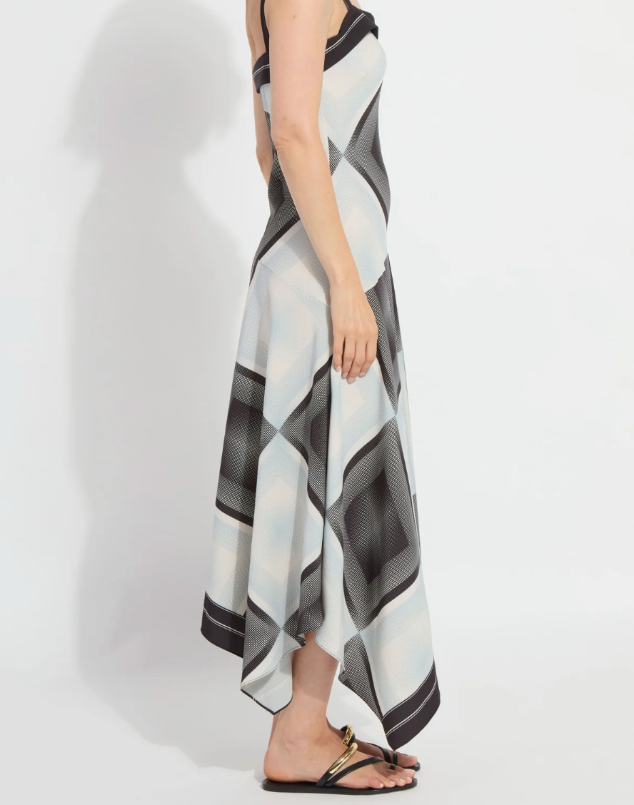 LYSEE SARAI HANDKERCHIEF ASYMMETRIC DRESS
