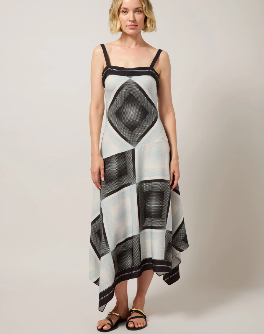 LYSEE SARAI HANDKERCHIEF ASYMMETRIC DRESS