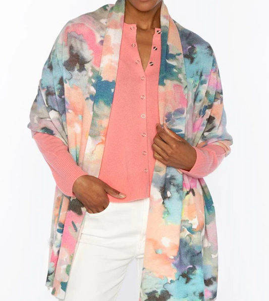 KINROSS Maldives Floral Print Wrap