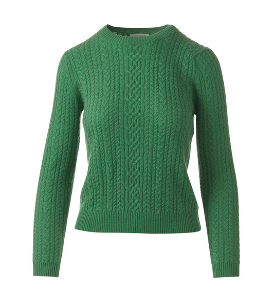 KINROSS Micro Cable Crew Sweater