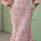 Mac Duggal Floral off Shoulder Puff Trumpet Gown