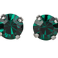 Mariana Post Earrings with Rhodium Plating