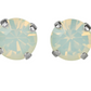 Mariana Post Earrings with Rhodium Plating