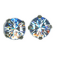 Mariana Post Earrings with Rhodium Plating