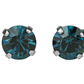 Mariana Post Earrings with Rhodium Plating