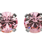 Mariana Post Earrings with Rhodium Plating