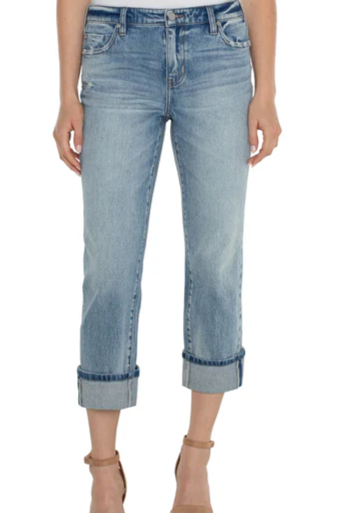 Liverpool Marley Girlfriend with  Back Seam Jeans
