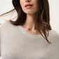 Joseph Ribkoff Metallic Knitted T-shirt with Rhinestones