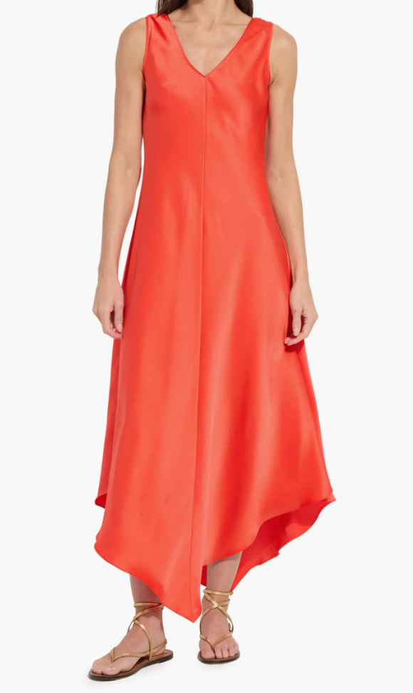 LYSSE Sakura Bias Handkerchief Dress