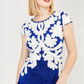 Frank Lyman Embroidered Floral Bodycon Dress