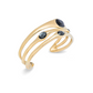 UNO DE 50 Bangle bracelet with crystals
