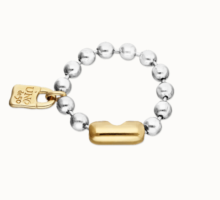 UNO DE 50 Bead bracelet with padlock and clasp