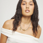 UNO DE 50 Snowflake Bead necklace with contrasting accents