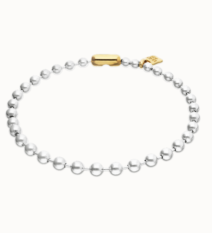 UNO DE 50 Snowflake Bead necklace with contrasting accents