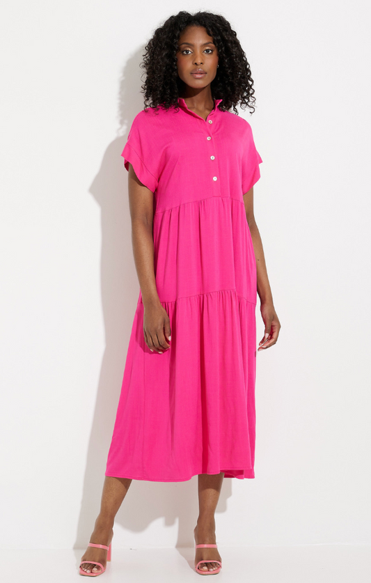 Jospeh Ribkoff Stand Collar Shirt Dress