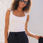 Liverpool Sleeveless Built-in Bra Knit Top