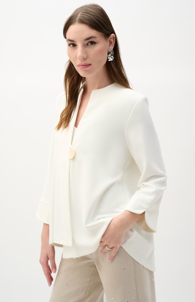 Joseph Ribkoff Swing Jacket With Statement Button Style