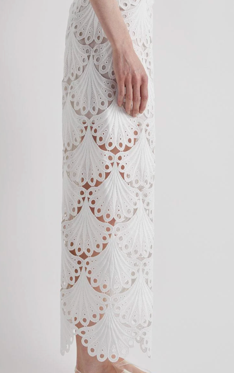 MEIMEIJ Scalloped Hem Trousers