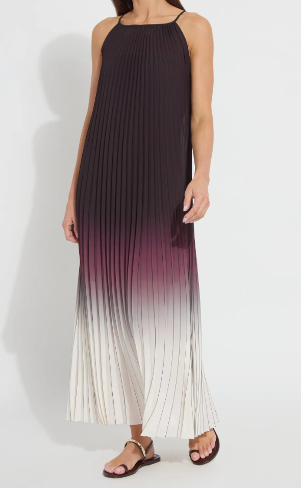 LYSSE Lorena Pleated Chiffon Dress