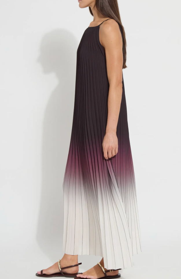 LYSSE Lorena Pleated Chiffon Dress