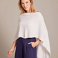 Alashan Cashmere Pearl Trim Topper