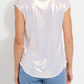LYSSE Metallic Jersey Top