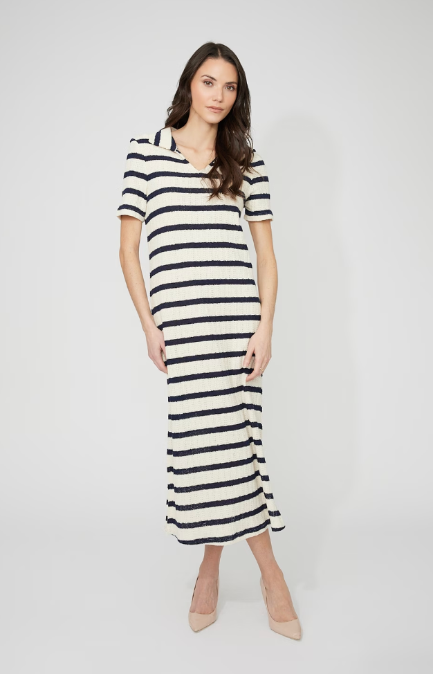 Frank Lyman Casual Striped Maxi Dress Style 261349