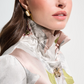 Joseph Ribkoff Floral Blazer With Jewel Buttons Style 262702