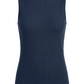 Liverpool Sleevless Boat Neck Rib Knit Top