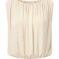 Liverpool Sleeveless Draped Knit Top W/ Shoulder Pads