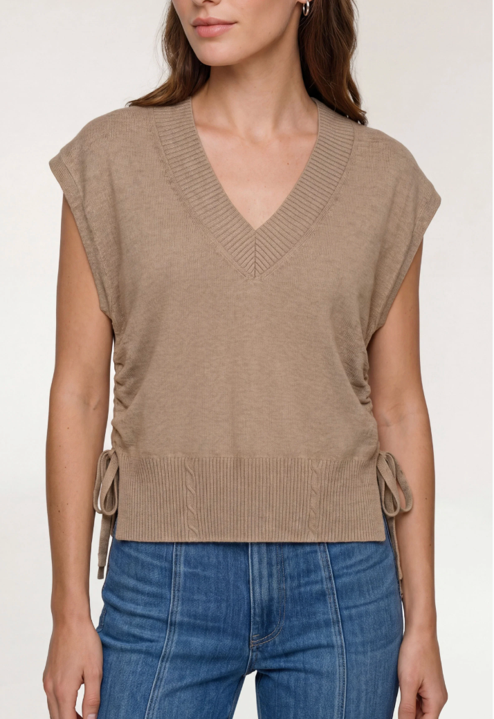Liverpool V-neck Dolman Sweater W/ Ties