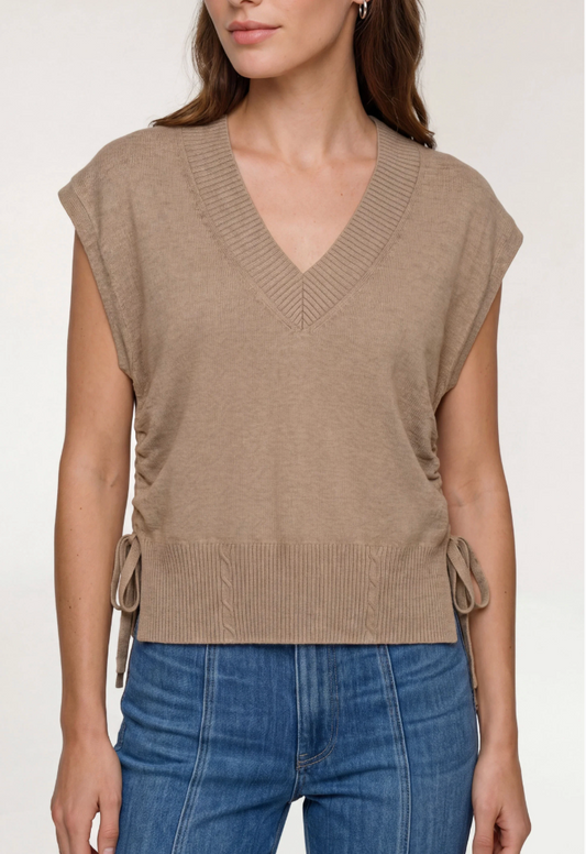 Liverpool V-neck Dolman Sweater W/ Ties