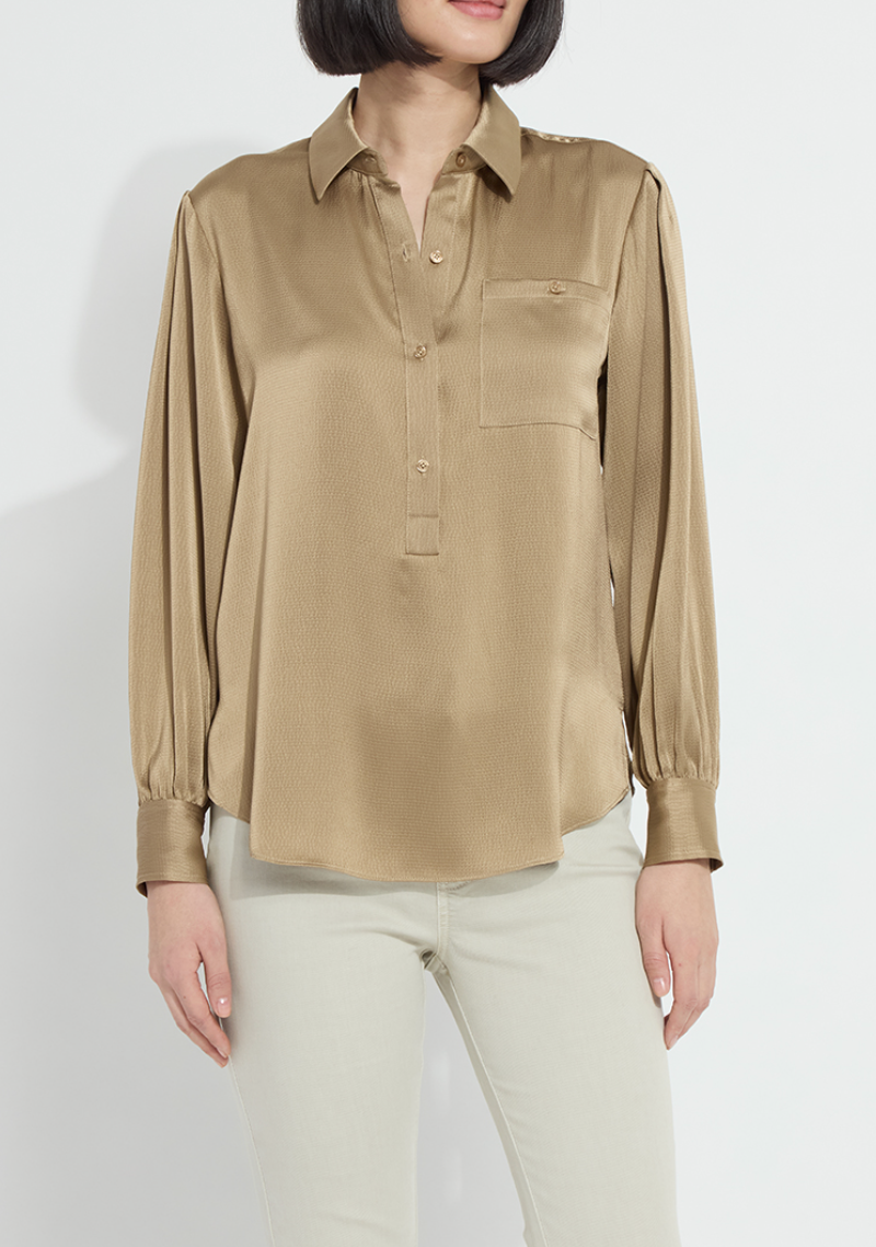 LYSSE Mabel Collared Popover Shirt