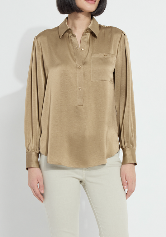 LYSSE Mabel Collared Popover Shirt