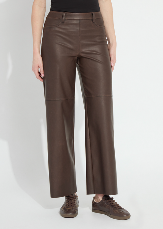 LYSEE Cortina Hi Waist Wide Leg Vegan Leather