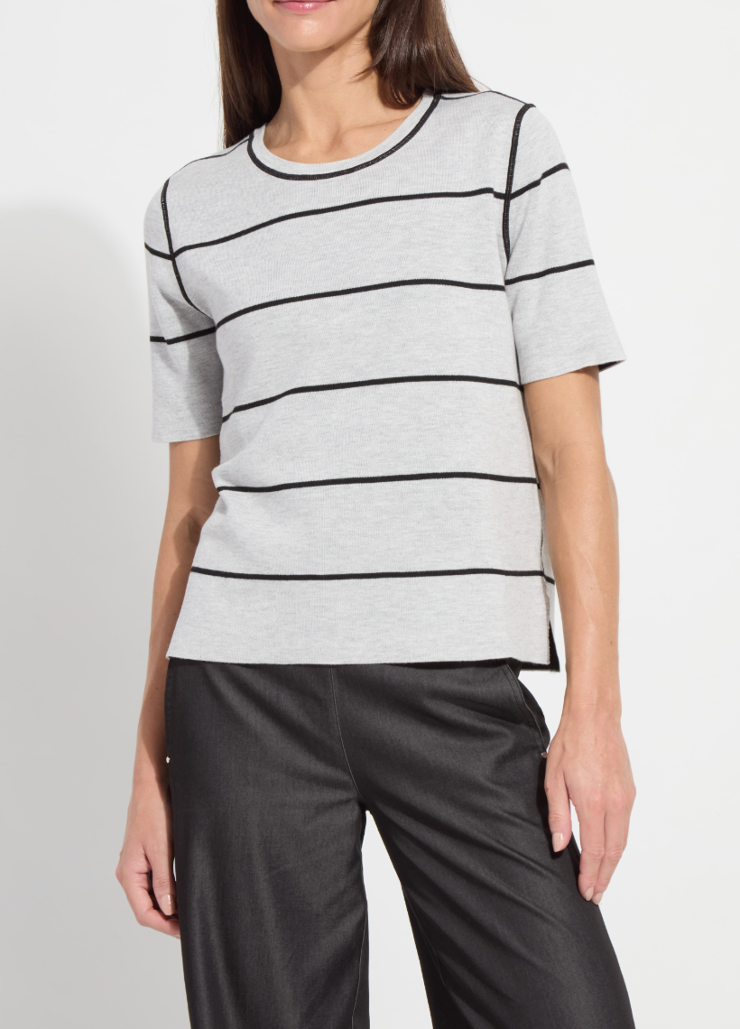 LYSSE Odessa Reversible Knit Short Sleeve Tee