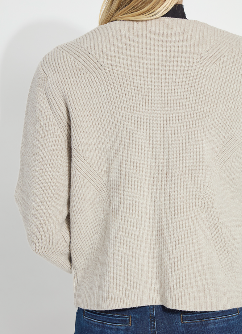 LYSSE Ravenna Peplum Knitted Cardigan
