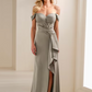 Cameron Blake CB902 - Sweetheart Crepe Gown with Beaded Applique