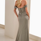 Cameron Blake CB902 - Sweetheart Crepe Gown with Beaded Applique