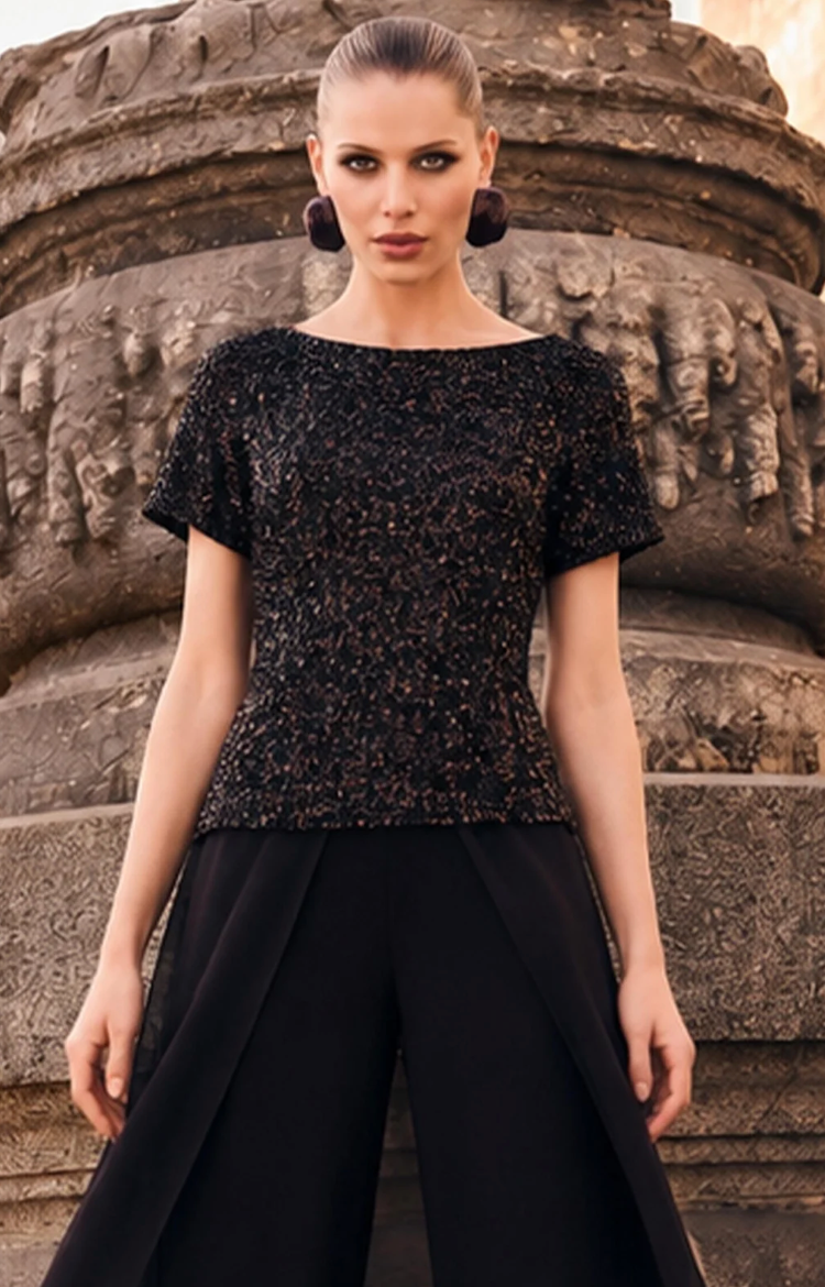 Frank Lyman Short Sleeve Fitted Top Style